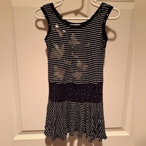 Sister Sam baby blue and white striped dress